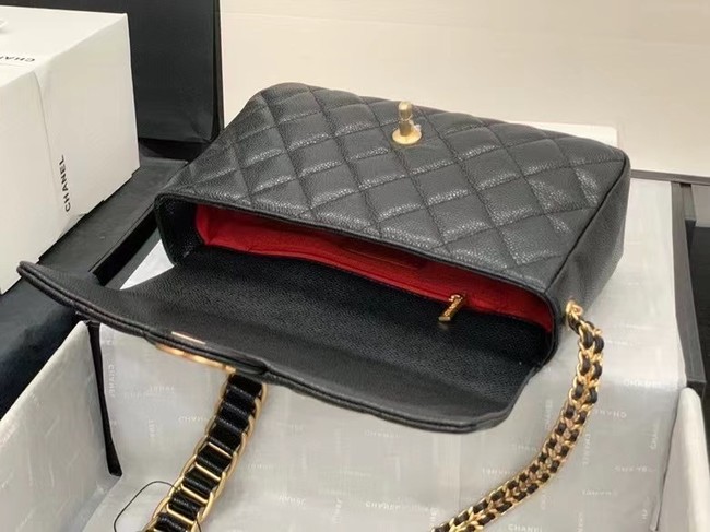 Chanel Flap Shoulder Bag Original leather AS2543 black