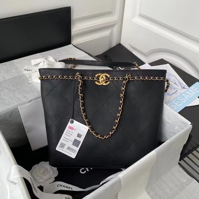 Chanel Original Leather Shopping Bag AS2374 black