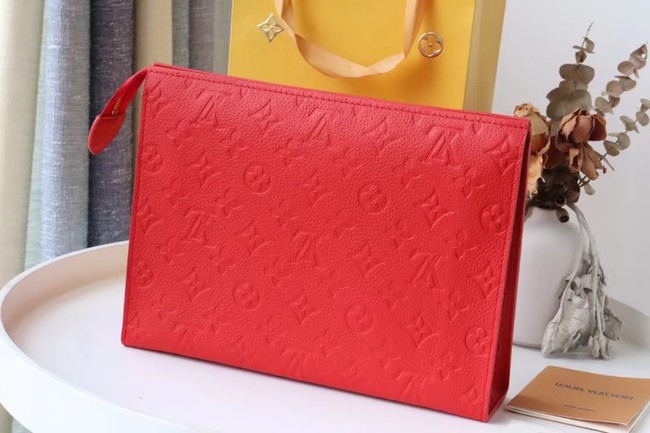 Louis Vuitton Monogram Empreinte POCHETTE VOYAGE MM M41058 red