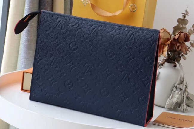 Louis Vuitton Monogram Empreinte POCHETTE VOYAGE MM M41058 Navy blue