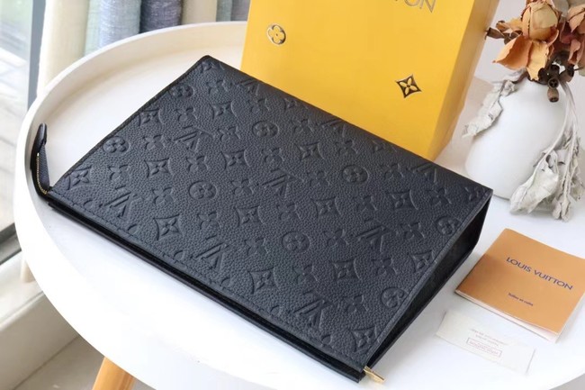 Louis Vuitton Monogram Empreinte POCHETTE VOYAGE MM M41058 black