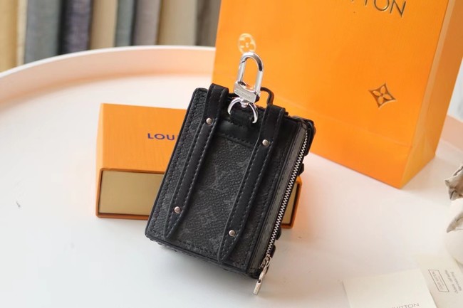 Louis Vuitton KIRIGAMI POUCH BAG CHARM AND KEY HOLDER M80221 black