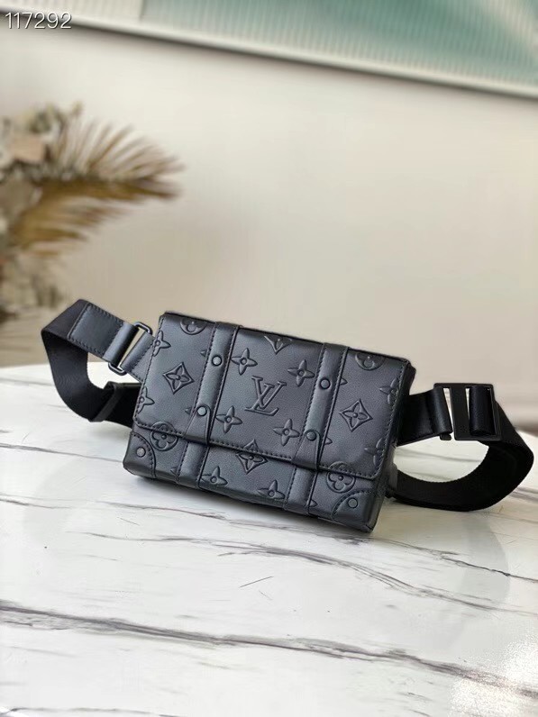 Louis Vuitton TRUNK SLINGBAG M57952 Black