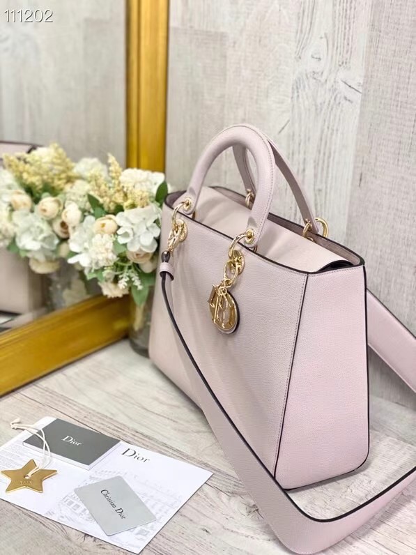 DIOR LADY BAG Gradient Cannage Lambskin M0584 light pink