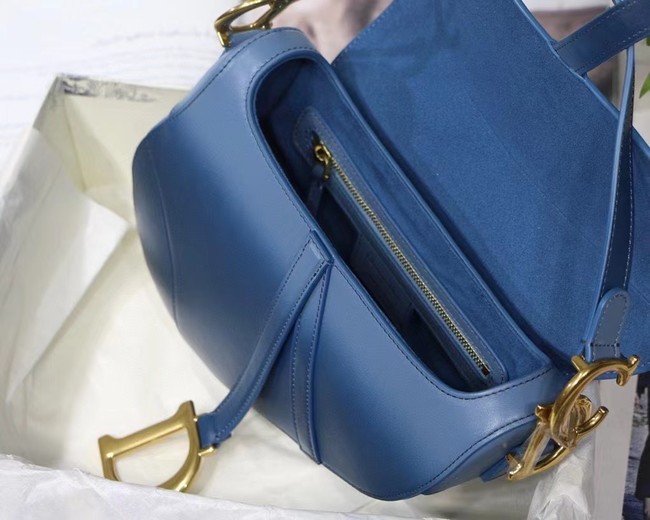 DIOR SADDLE BAG Gradient Calfskin M0446C blue &Shoulder strap