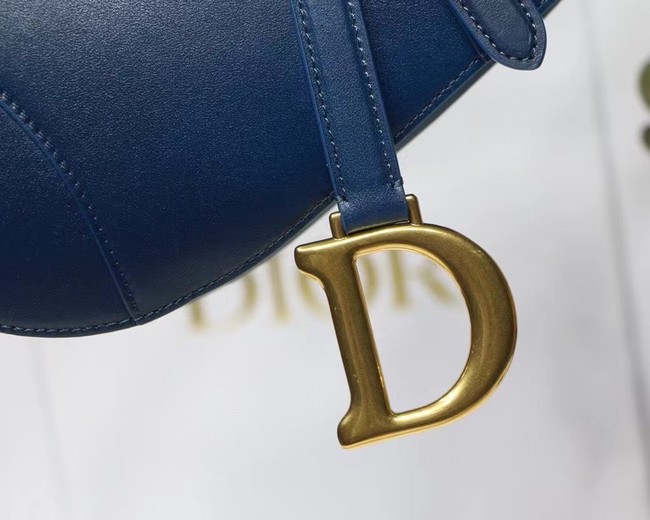 DIOR SADDLE BAG Gradient Calfskin M0446C blue &Shoulder strap