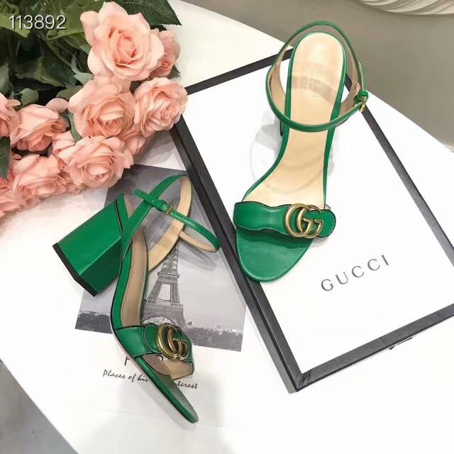 Gucci Leather Double G sandal GG1690TX-1 7CM height