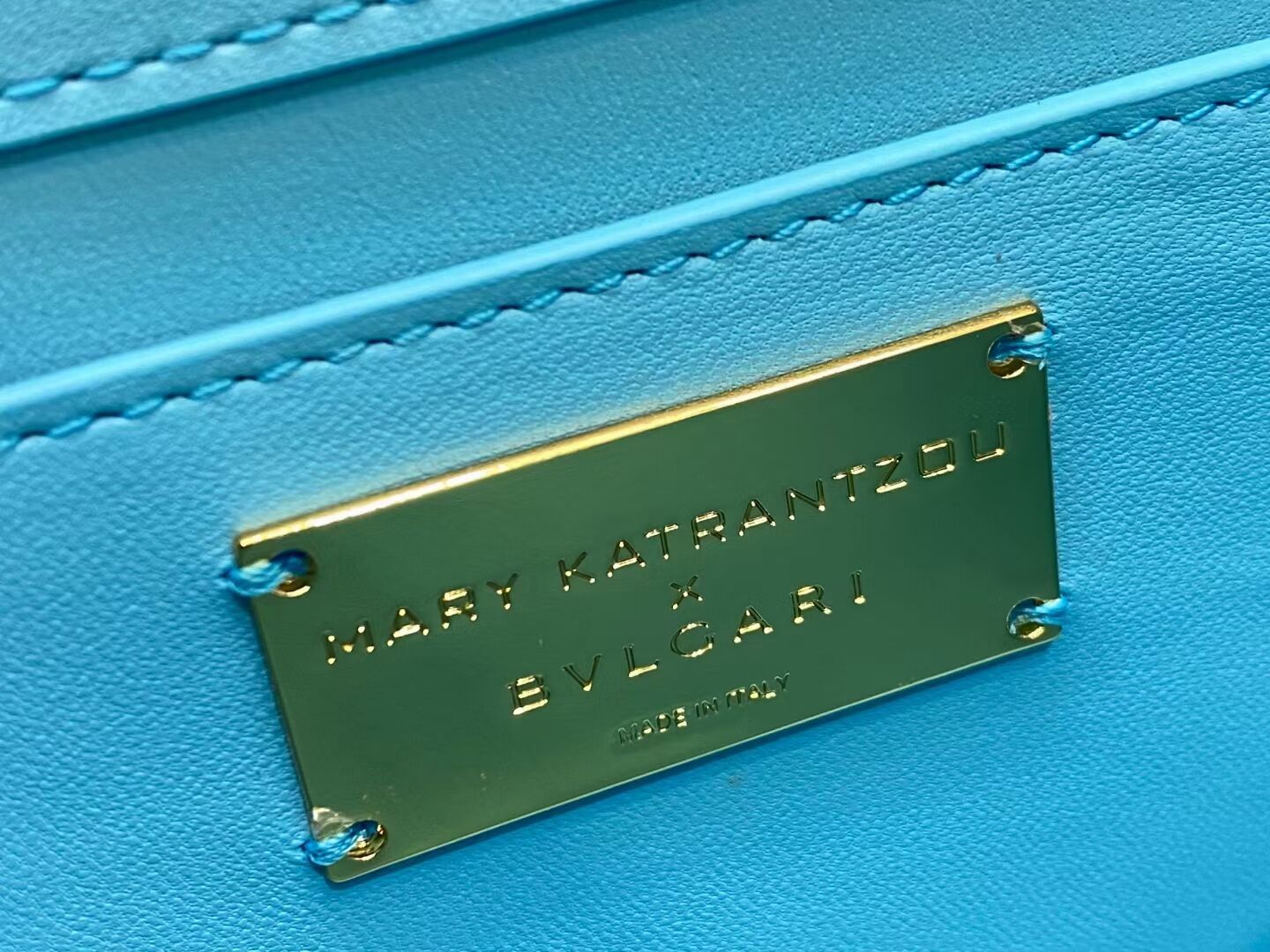 Bvlgari Serpenti Forever leather small crossbody bag B209107 sky blue