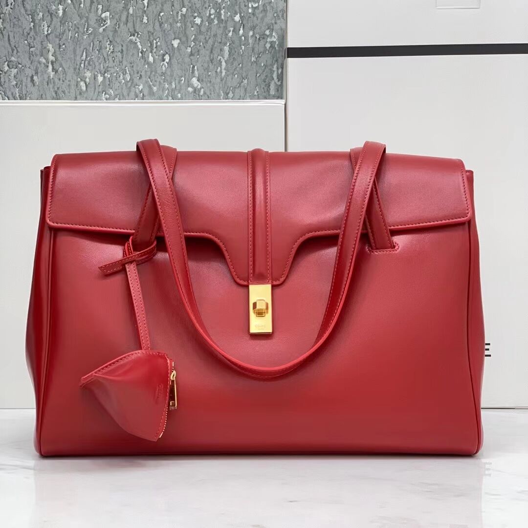 Celine MEDIUM SOFT 16 BAG IN SMOOTH CALFSKIN CR94043 red