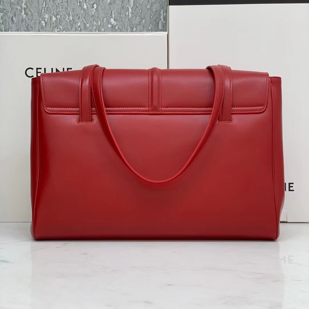 Celine MEDIUM SOFT 16 BAG IN SMOOTH CALFSKIN CR94043 red