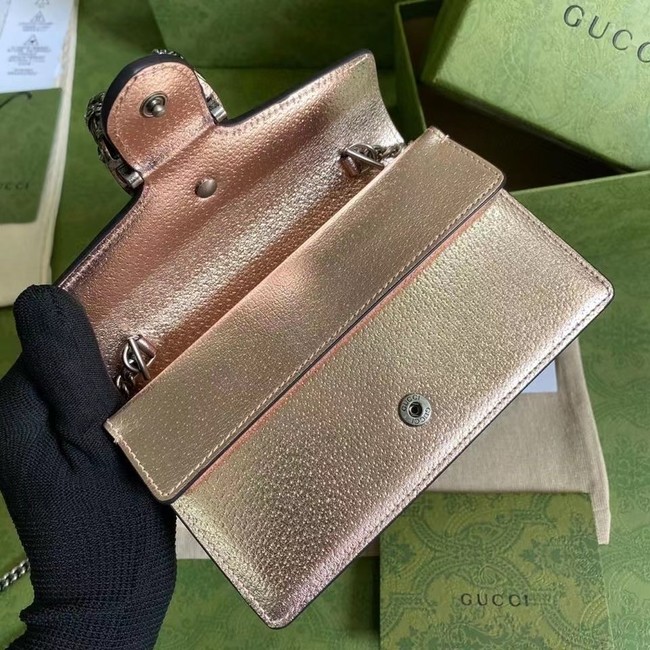 Gucci Dionysus Leather Super mini Bag 476432 rose gold