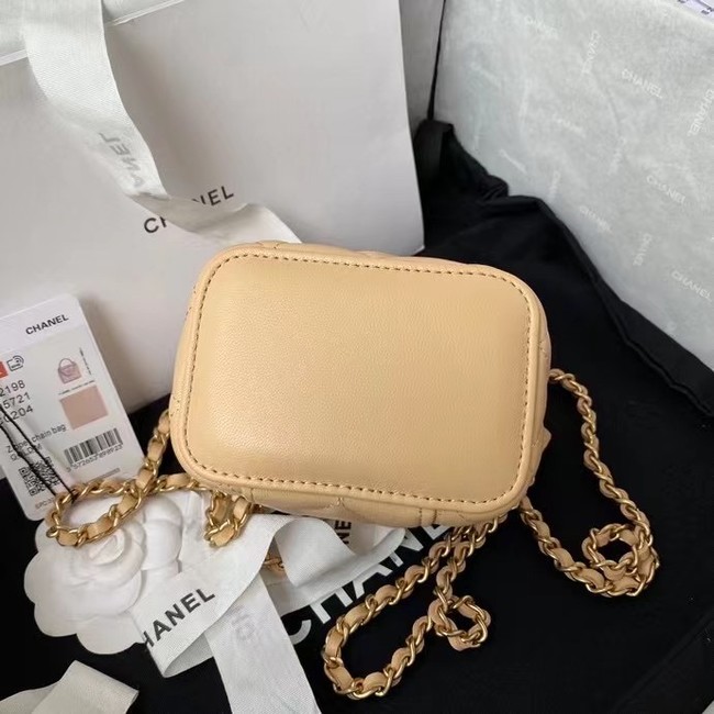 Chanel Original Small classic chain box handbag AP2198 Apricot