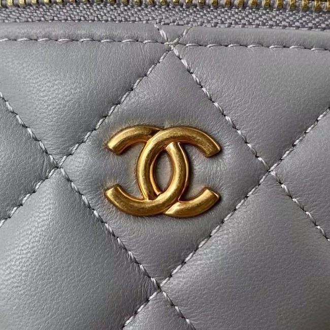 Chanel Original Small classic chain box handbag AP2198 grey