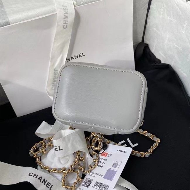 Chanel Original Small classic chain box handbag AP2198 grey