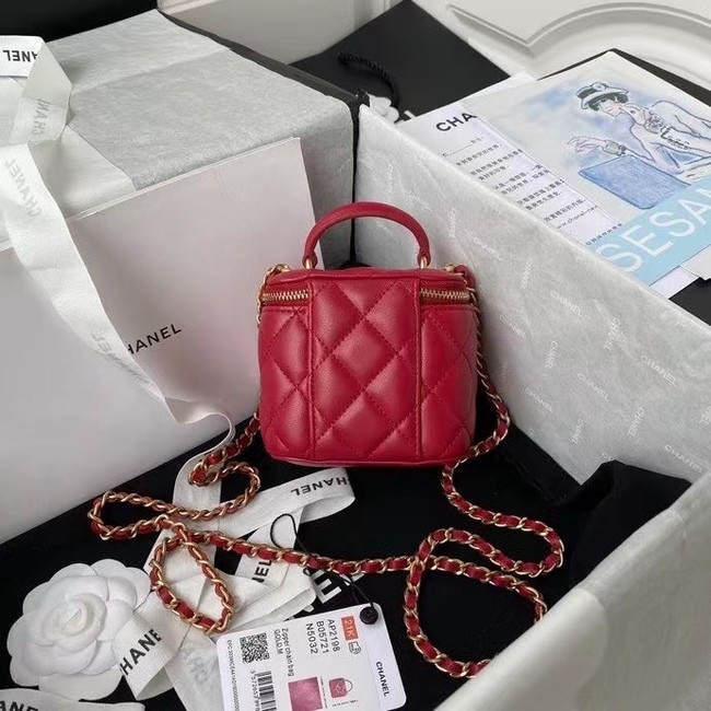 Chanel Original Small classic chain box handbag AP2198 red