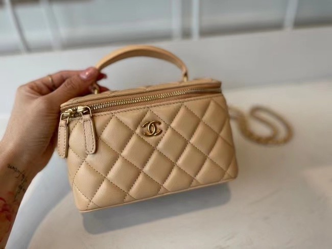 Chanel Original Small classic chain box handbag AP2199 Apricot