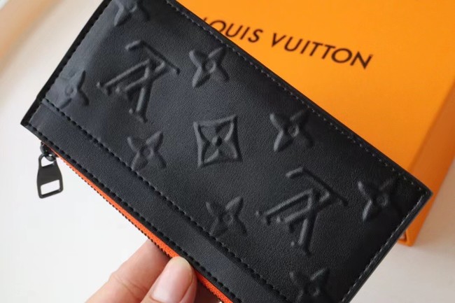 Louis Vuitto COIN CARD HOLDER M80827 black