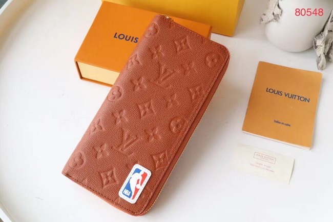 Louis Vuitton LVXNBA ZIPPY WALLET VERTICAL M80548 BROWN