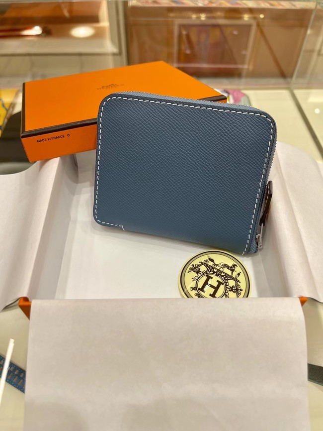 Hermes Constance Wallets espom leather H2298 blue