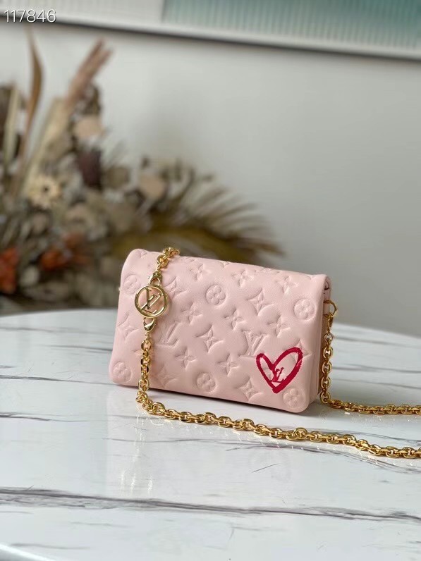 Louis Vuitton POCHETTE COUSSIN M80834 pink