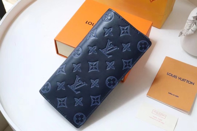 Louis Vuitton BRAZZA WALLET M62900 Navy Blue