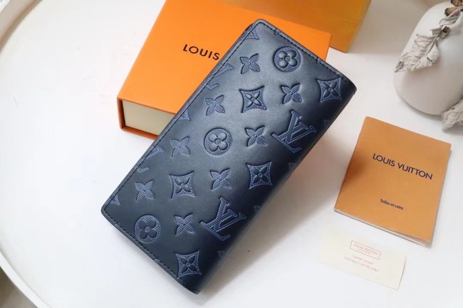 Louis Vuitton BRAZZA WALLET M62900 Navy Blue