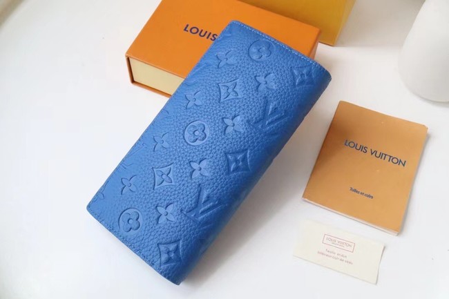 Louis Vuitton BRAZZA WALLET M80592 blue