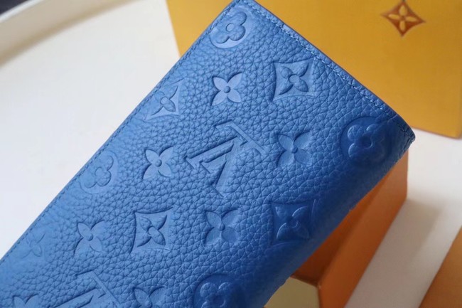 Louis Vuitton BRAZZA WALLET M80592 blue