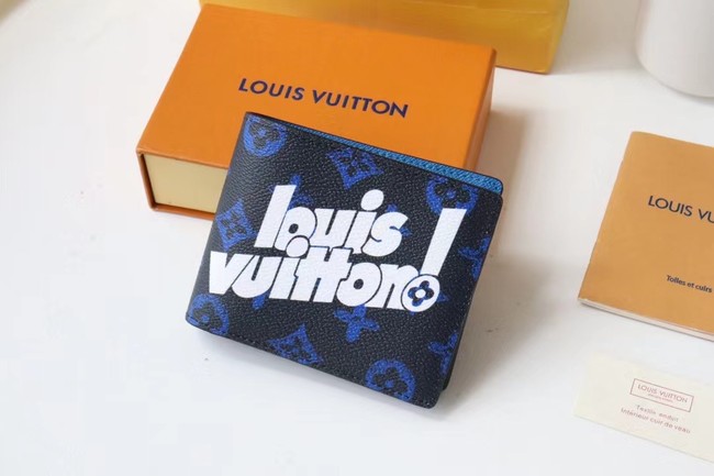 Louis Vuitton MULTIPLE WALLET M80850 blue