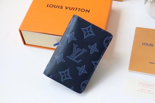 Louis Vuitton POCKET ORGANIZER M80421 Navy Blue