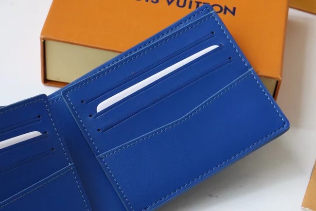 Louis Vuitton SLENDER WALLET M80590 blue