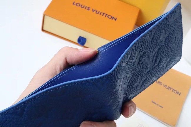 Louis Vuitton SLENDER WALLET M80590 blue