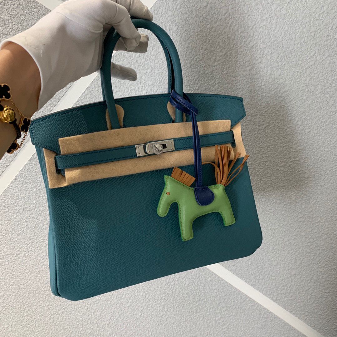 Hermes Birkin 25CM Epsom Bag Original Leather H25E Dark Green