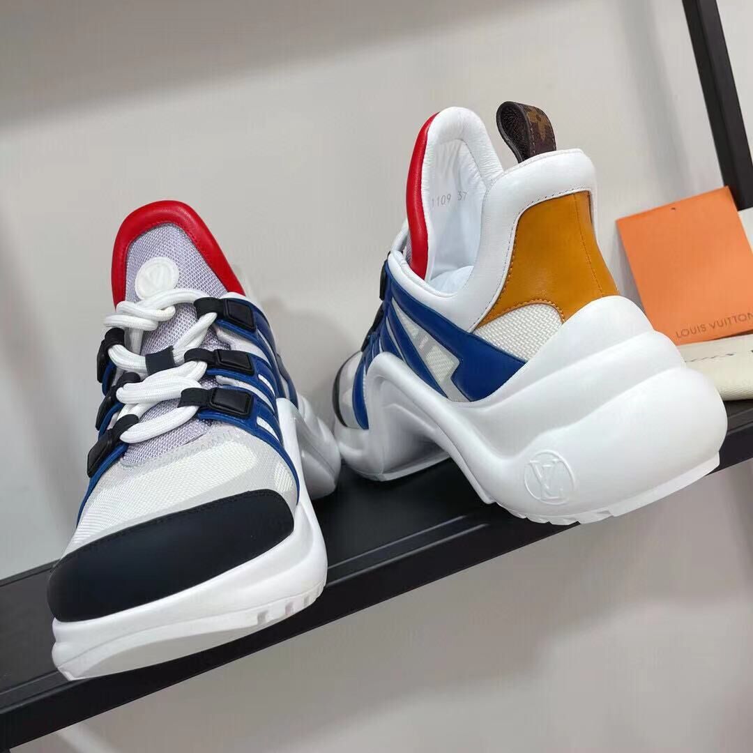 Louis Vuitton Sports Shoes LV6539 Blue&Red&Brown&Black