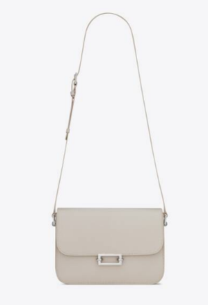 Yves Saint Laurent Calf leather cross-body bag Y357624 BLANC VINTAGE