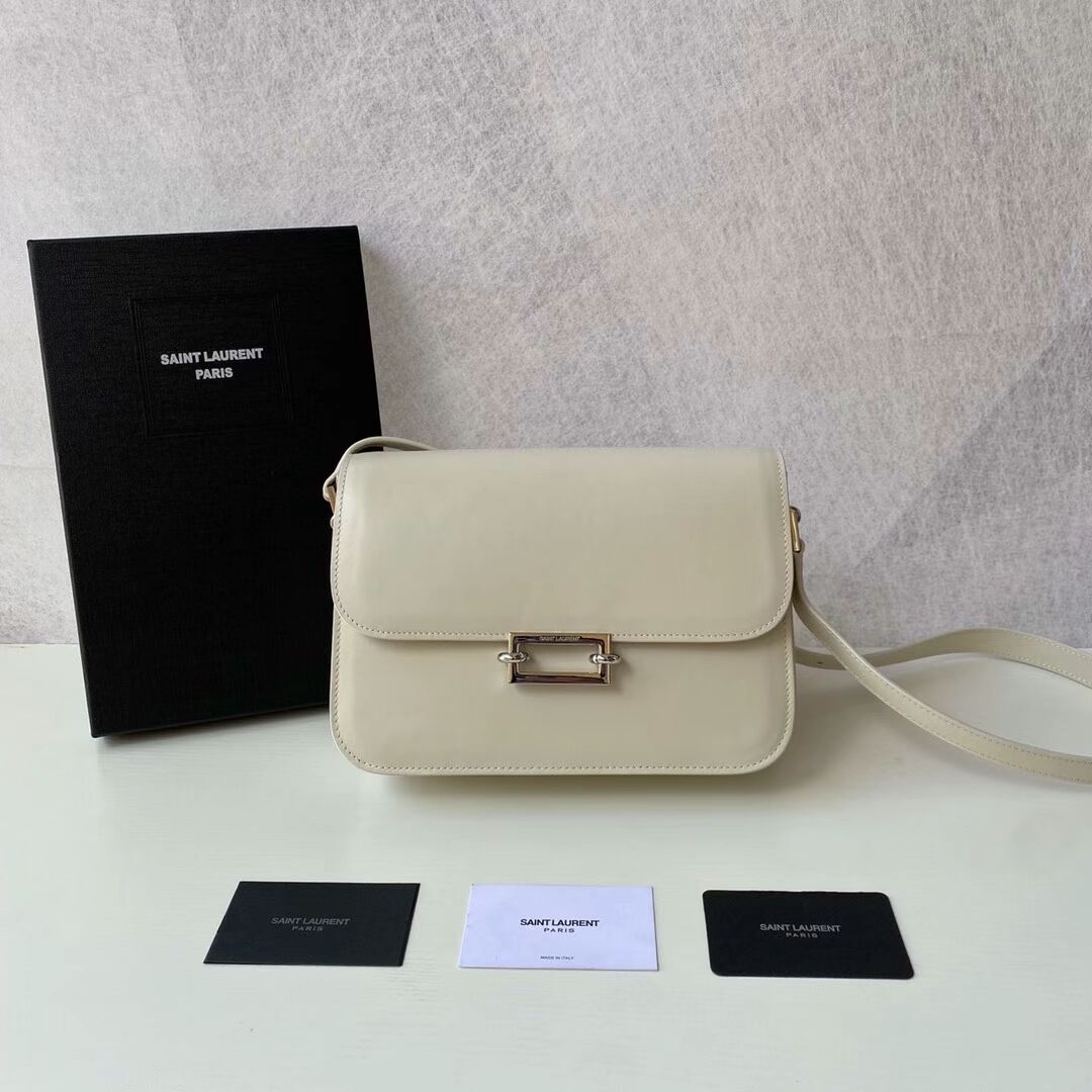 Yves Saint Laurent Calf leather cross-body bag Y357624 BLANC VINTAGE