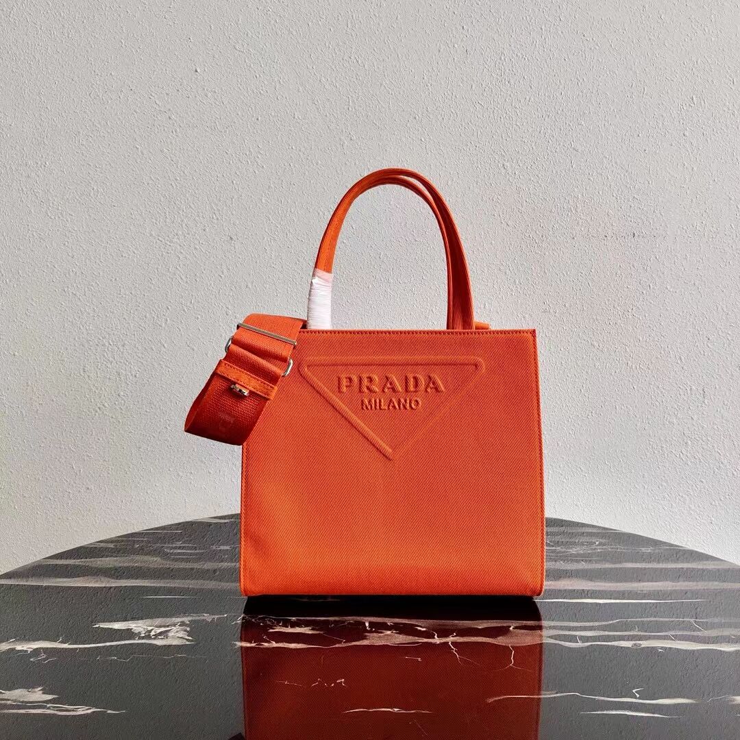 Prada Drill tote bag 1BG382 orange