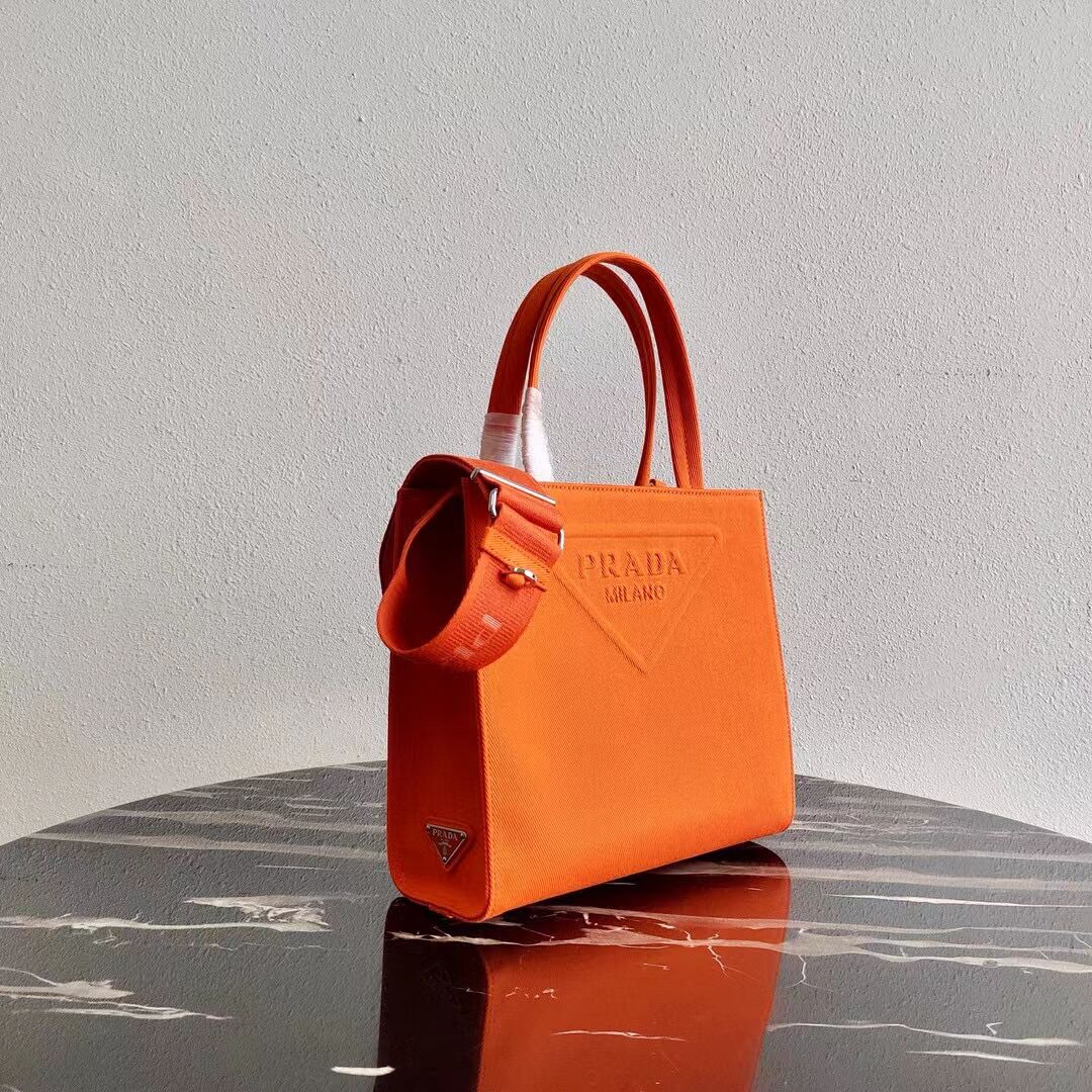 Prada Drill tote bag 1BG382 orange