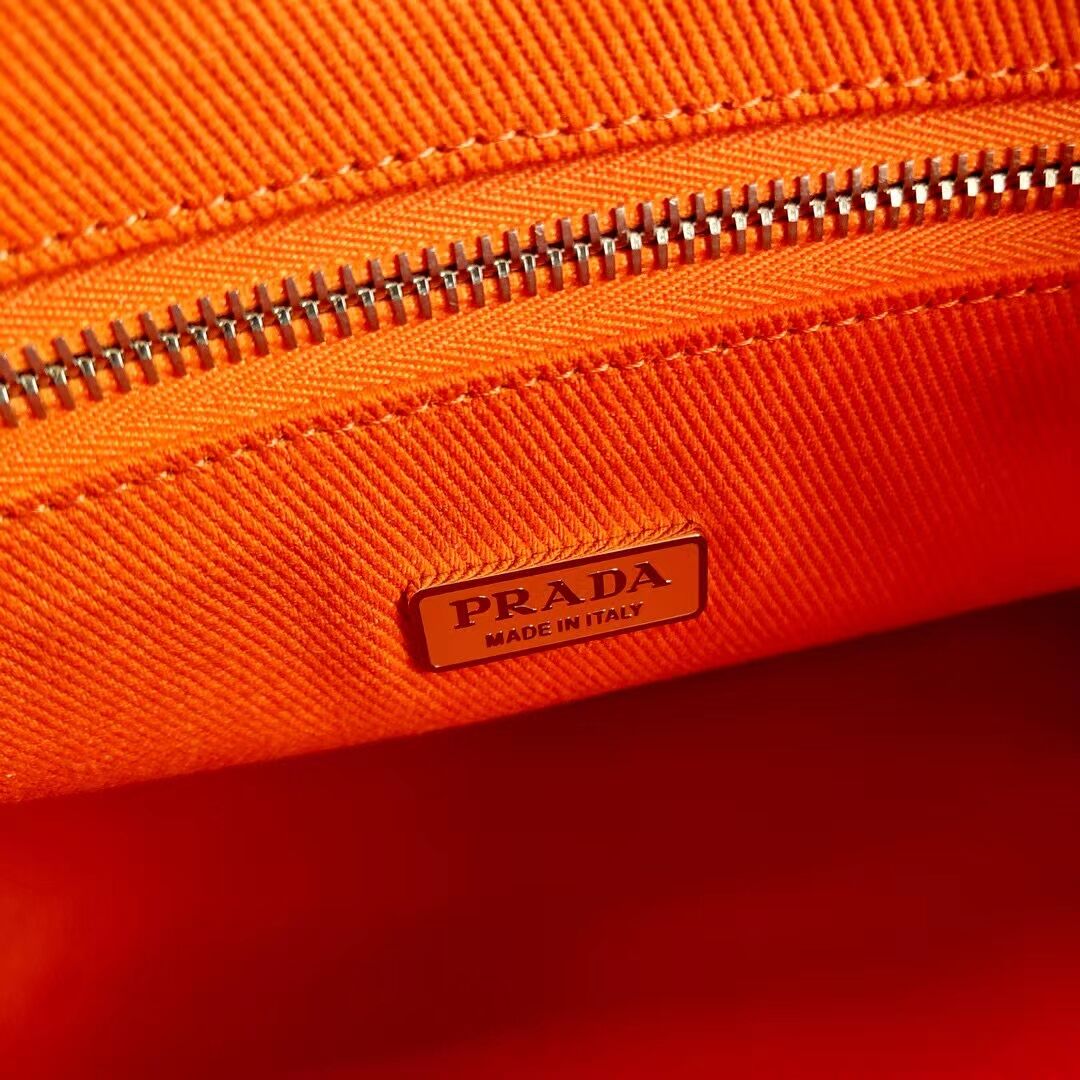 Prada Drill tote bag 1BG382 orange