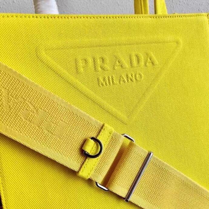 Prada Drill tote bag 1BG382 yellow