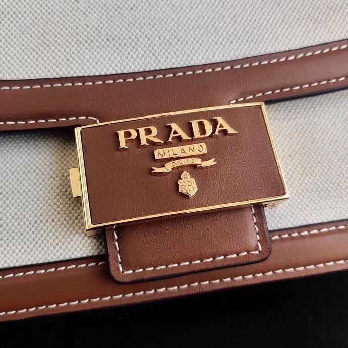 Prada Nappa Leather shoulder bag 1AD257 brown