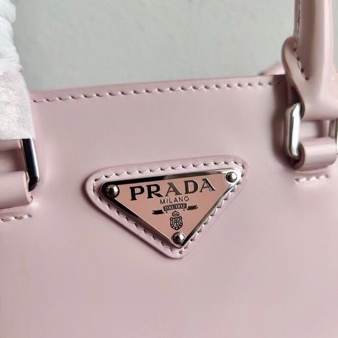 Prada Small brushed leather tote 1AD331 pink