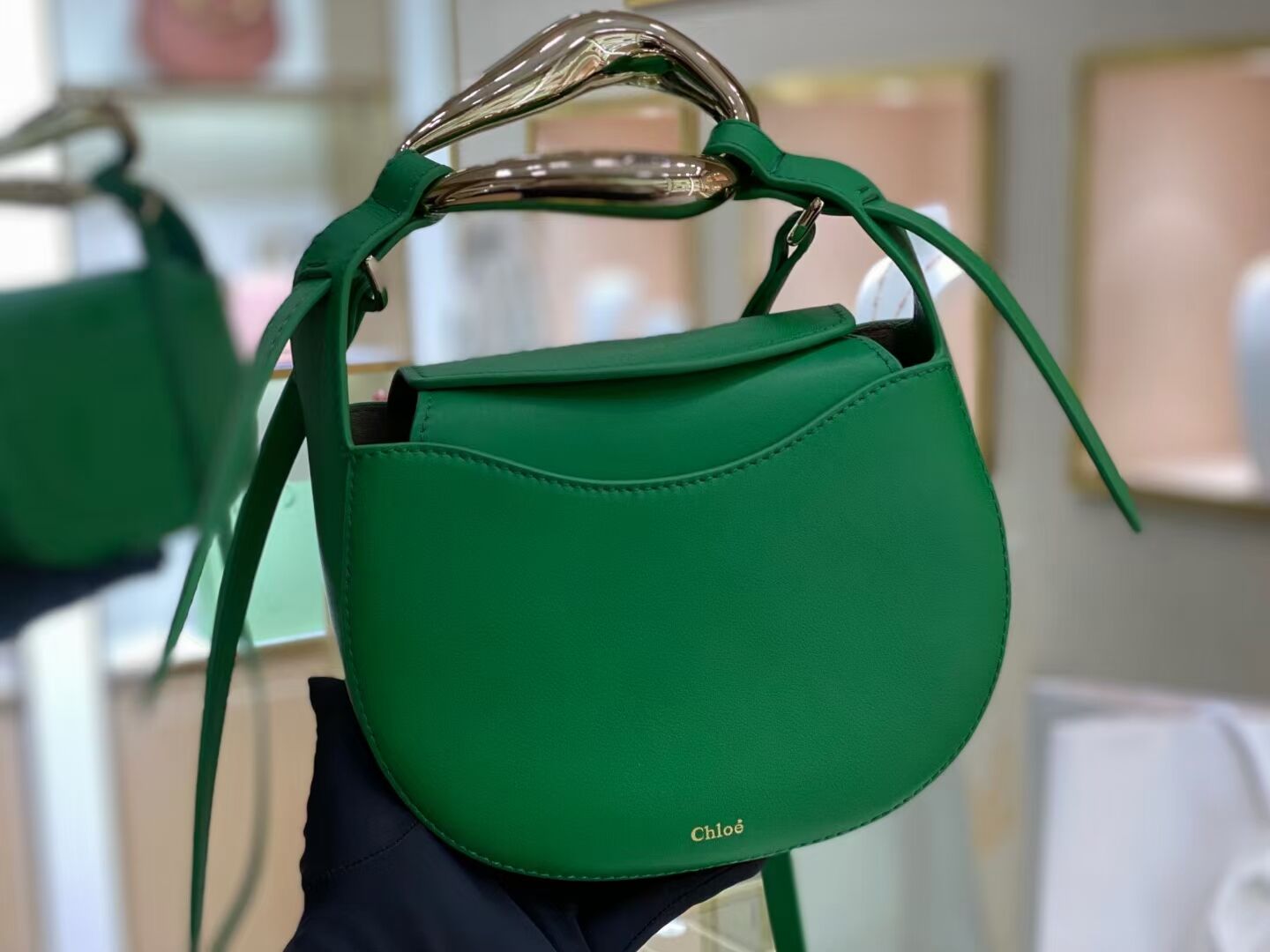 Chloe Original Calfskin Leather Bag 3S1350 green