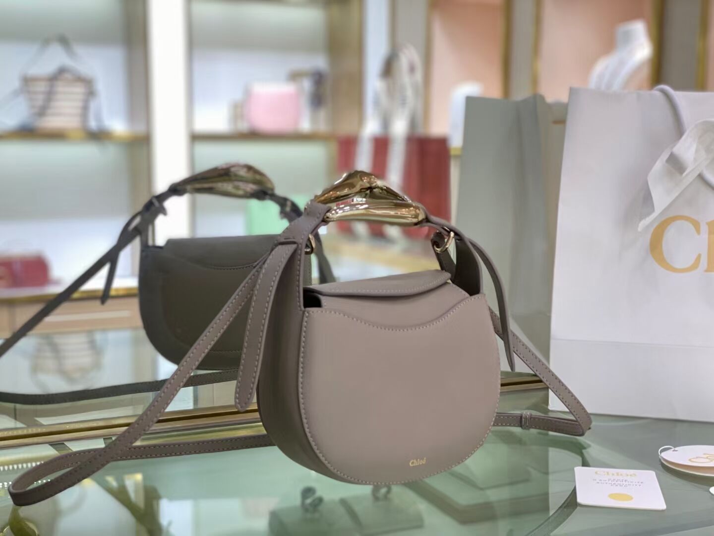 Chloe Original Calfskin Leather Bag 3S1350 grey