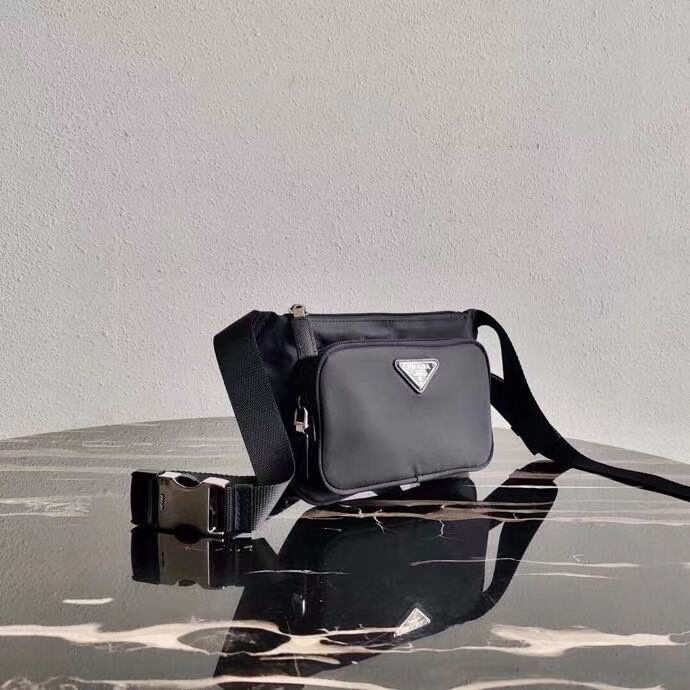 Prada Brushed leather mini bag 2VD128 black