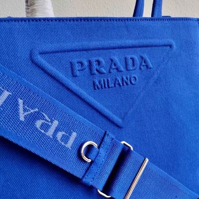 Prada Drill tote bag 1BG382 blue