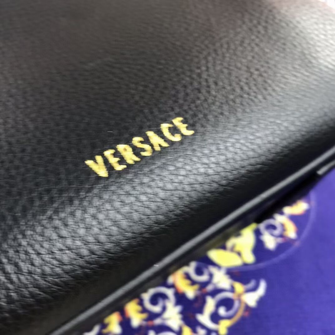 Versace Original Calfskin Leather Bag FS1040 black