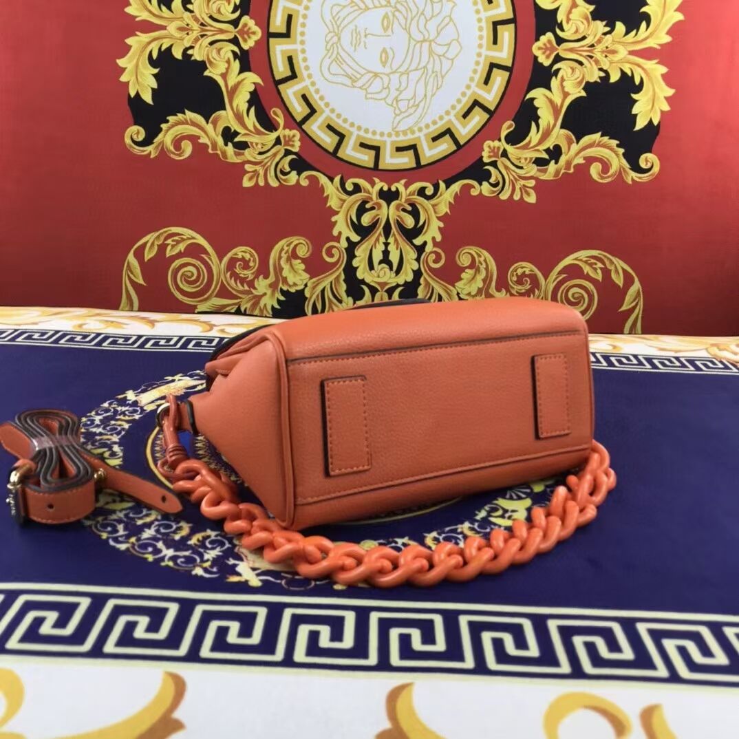 Versace Original Calfskin Leather Bag FS1040 orange