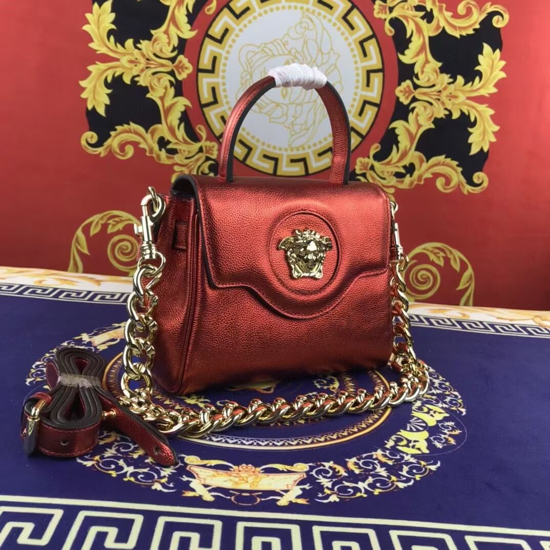 Versace Original Calfskin Leather Bag FS1040 red