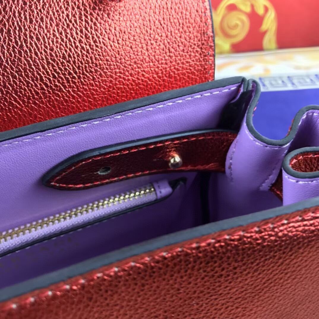 Versace Original Calfskin Leather Bag FS1040 red